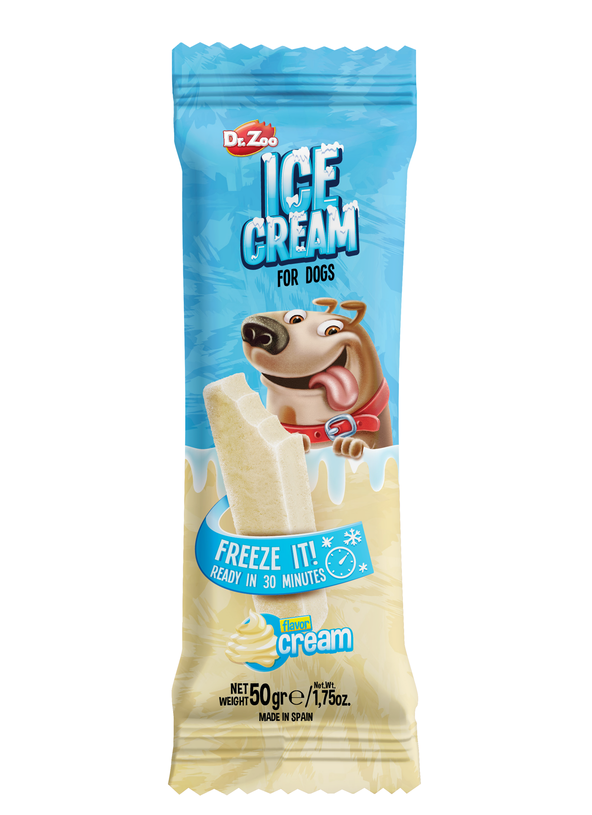 Dr Zoo, inghetata pentru caini, Crema de Lapte, 50 g