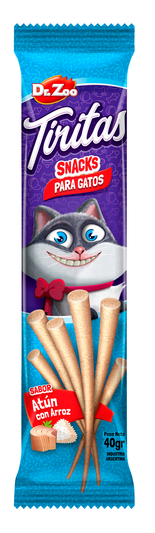 Dr Zoo Tiritas, recompense pisici, Ton si Orez, 40 g
