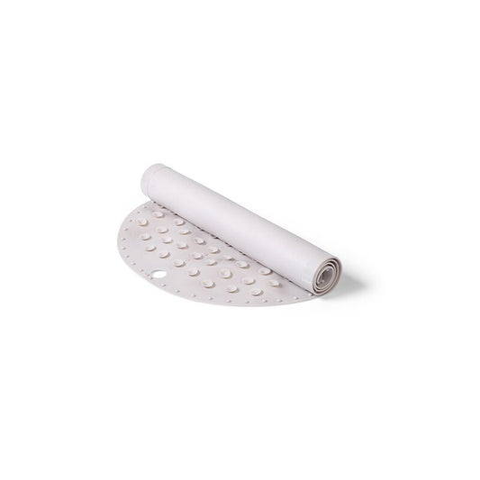 Covor antiderapant pentru baie, Babyono, Pentru cada, cadita si dus, Cu ventuze, Fara ftalati, 55 x 35 cm, Alb