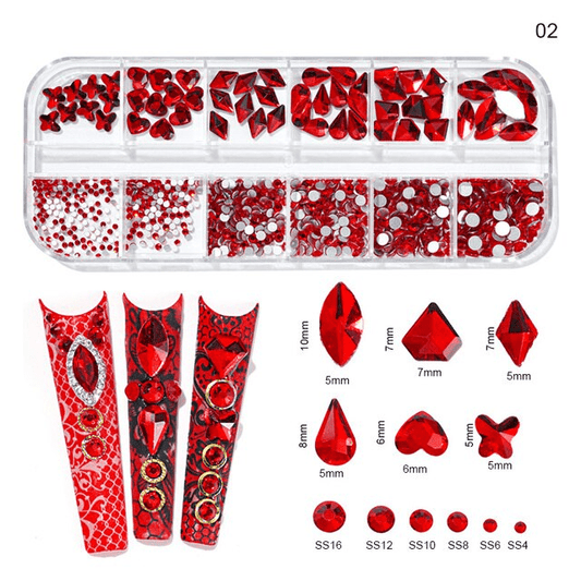 Cristale Decor Unghii Marimi Si Forme Diferite Kk-02 - Kk-02