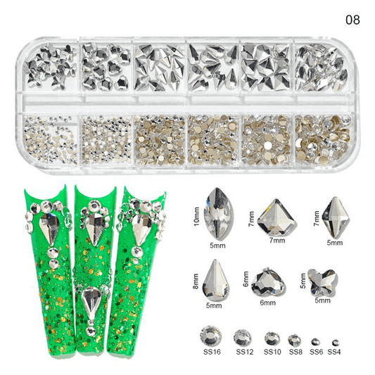 Cristale Decor Unghii Marimi Si Forme Diferite Kk-08 - Kk-08
