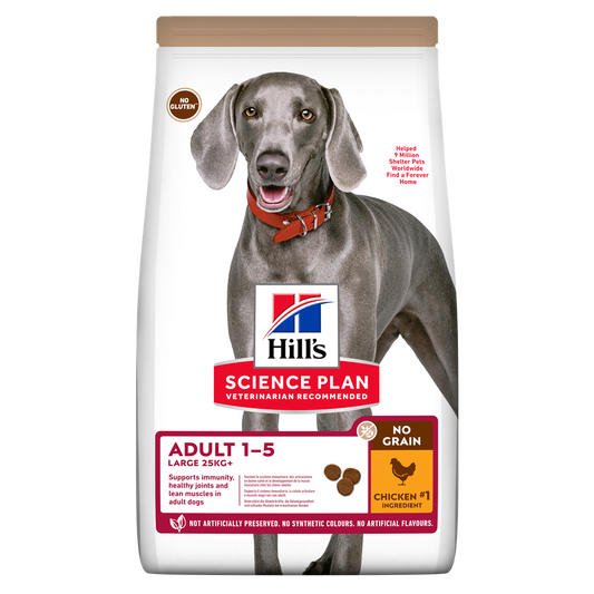 Hill's Science Plan Canine Adult No Grain Large Breed Chicken, 14 kg