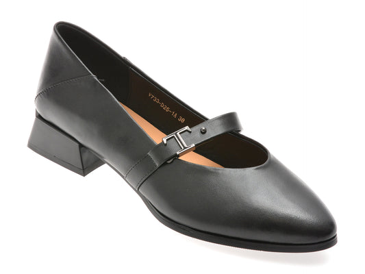 Pantofi FLAVIA PASSINI negri, V733D25, din piele naturala