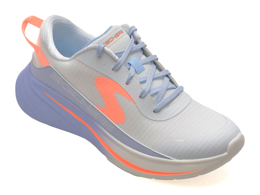 Pantofi sport SKECHERS albi, WAVE, din material textil