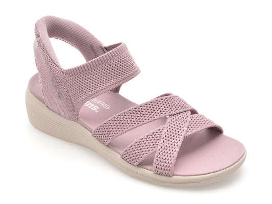 Sandale SKECHERS mov, ARYA, din material textil