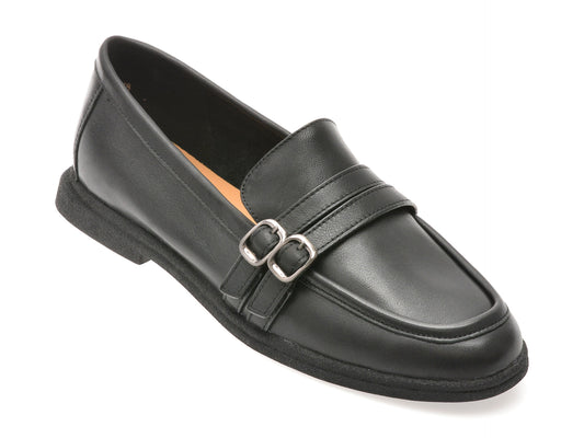 Mocasini EPICA negri, 1197D30, din piele naturala