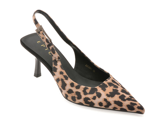 Pantofi eleganti EPICA maro, 26P2061, din material textil