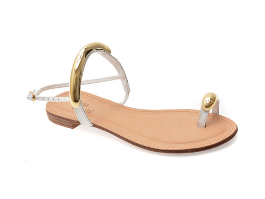 Sandale FLAVIA PASSINI albe, 368506, din piele naturala