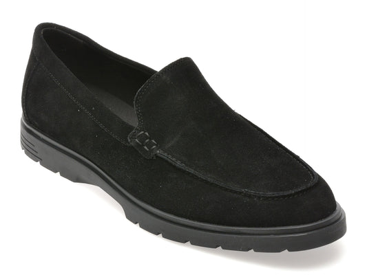 Mocasini eleganti ALDO negri, SEATIDE 008, din piele intoarsa