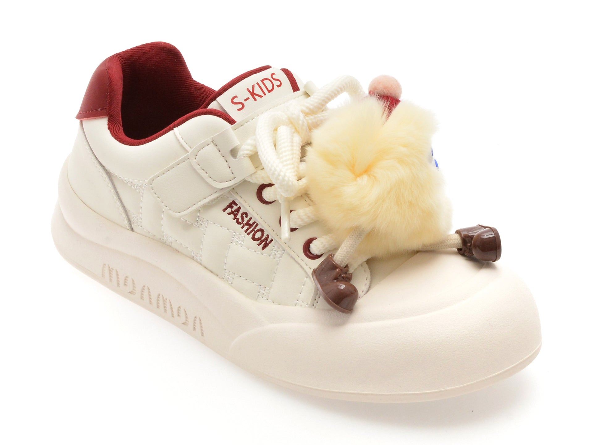 Pantofi sport SELECTION KIDS albi, 120712, din piele ecologica