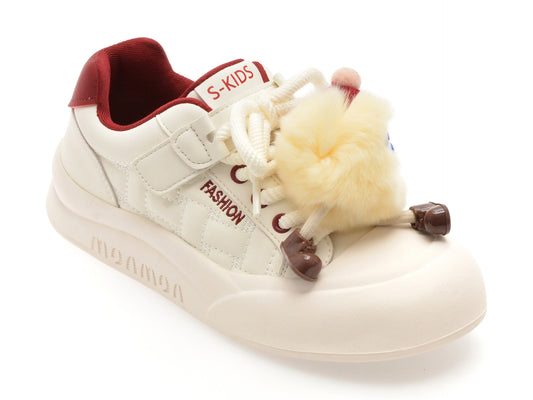 Pantofi sport SELECTION KIDS albi, 120712, din piele ecologica