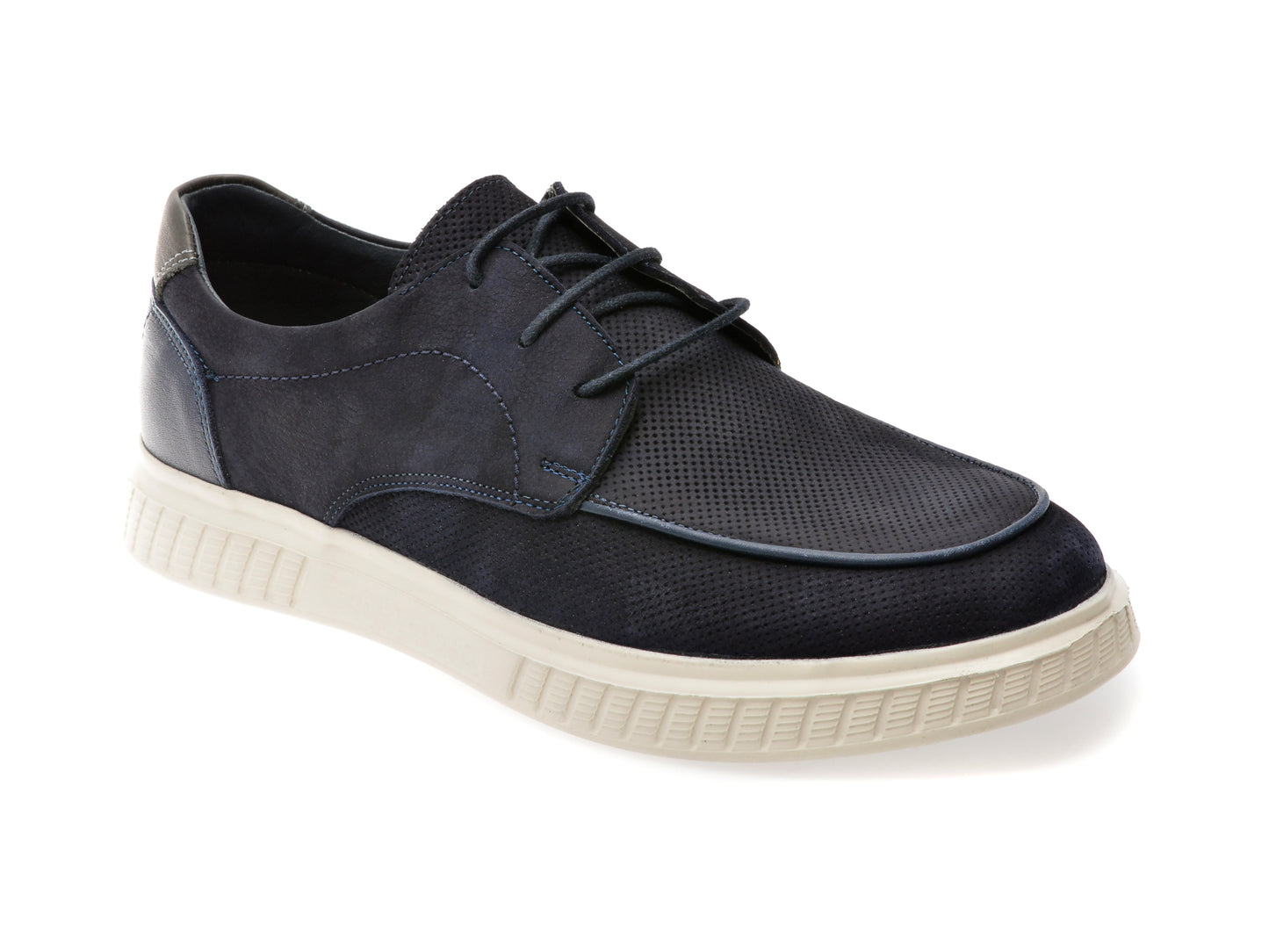 Pantofi OTTER bleumarin, 4193, din nabuc