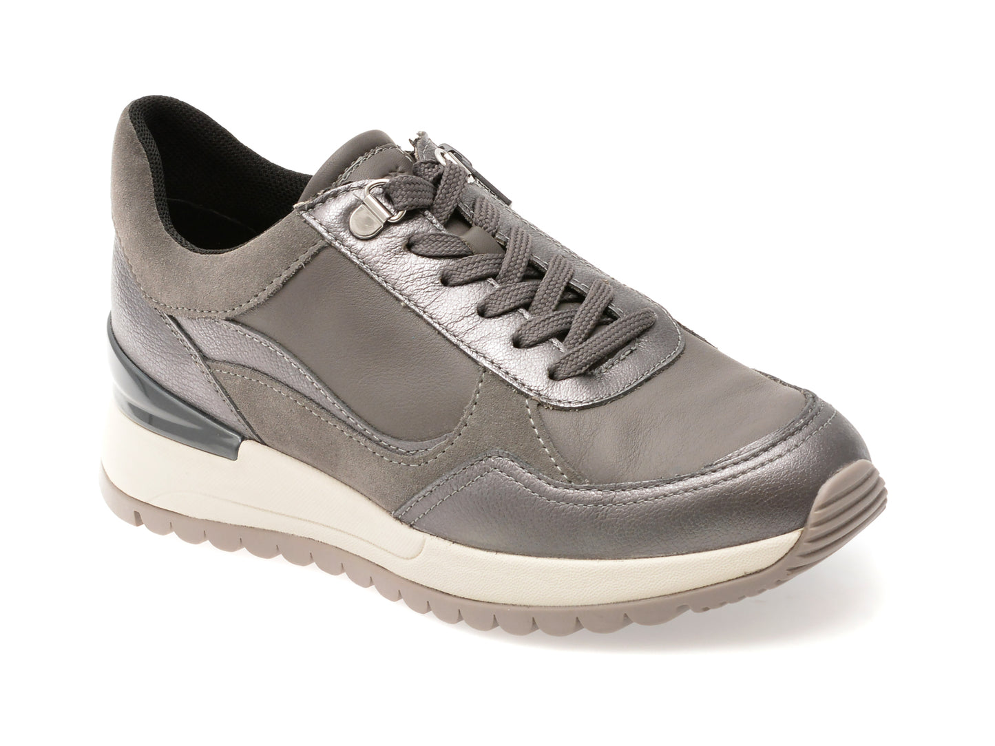 Pantofi sport GEOX gri, D5600A, din piele naturala