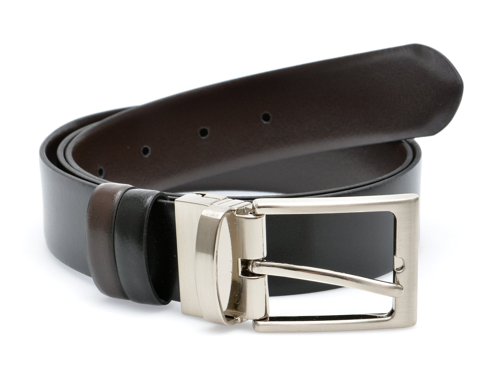 Curea LE COLONEL neagra, ORVIN, din piele naturala