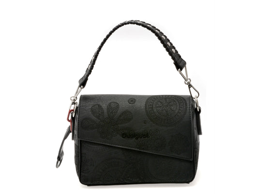 Geanta DESIGUAL neagra, SAXP53, din piele ecologica