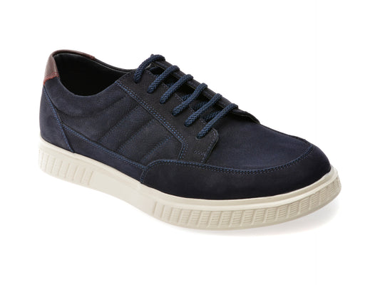 Pantofi sport BITE THE BULLET bleumarin, EF4191, din nabuc
