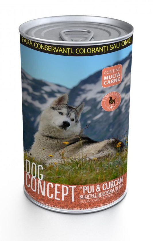 DOG CONCEPT Curcan/ Pui, 415 g