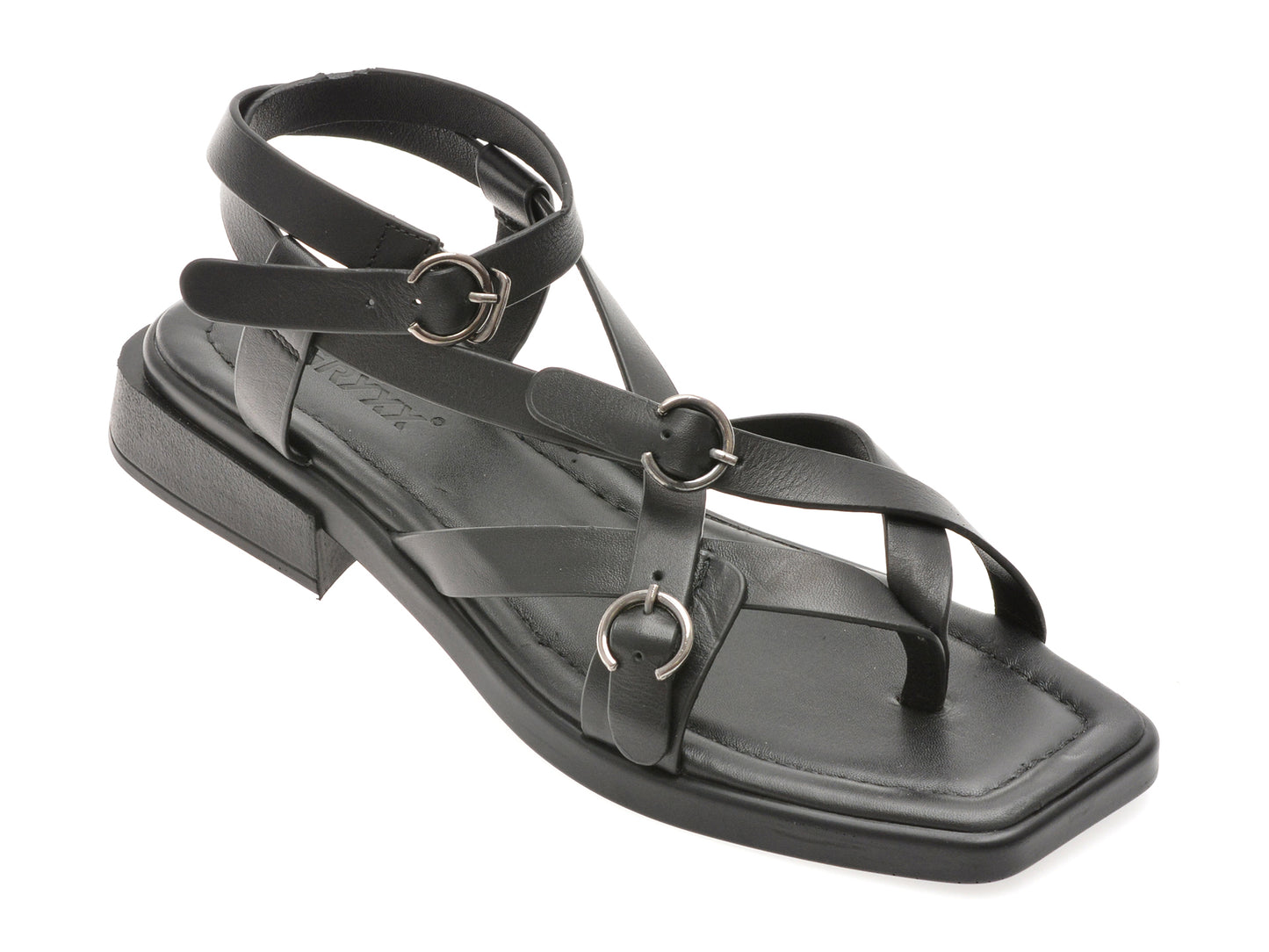 Sandale GRYXX negre, 1766009, din piele naturala