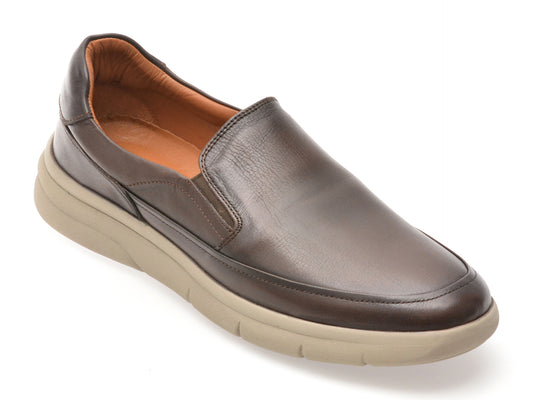 Pantofi OTTER maro, 10605, din piele naturala