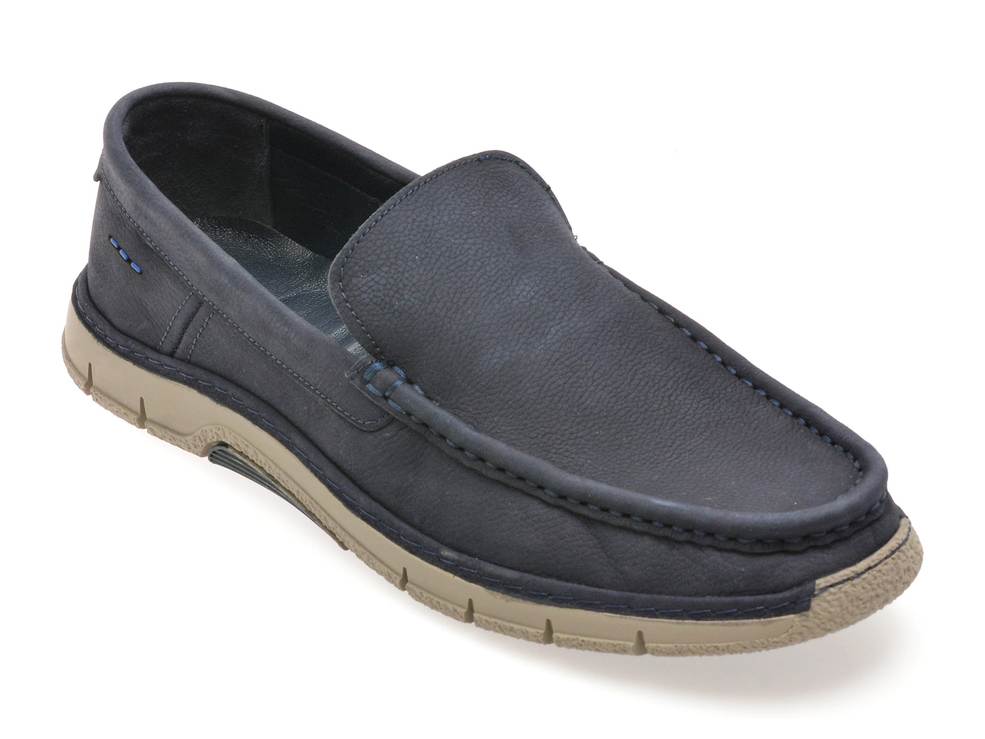 Mocasini GRYXX bleumarin, M25Y16, din nabuc