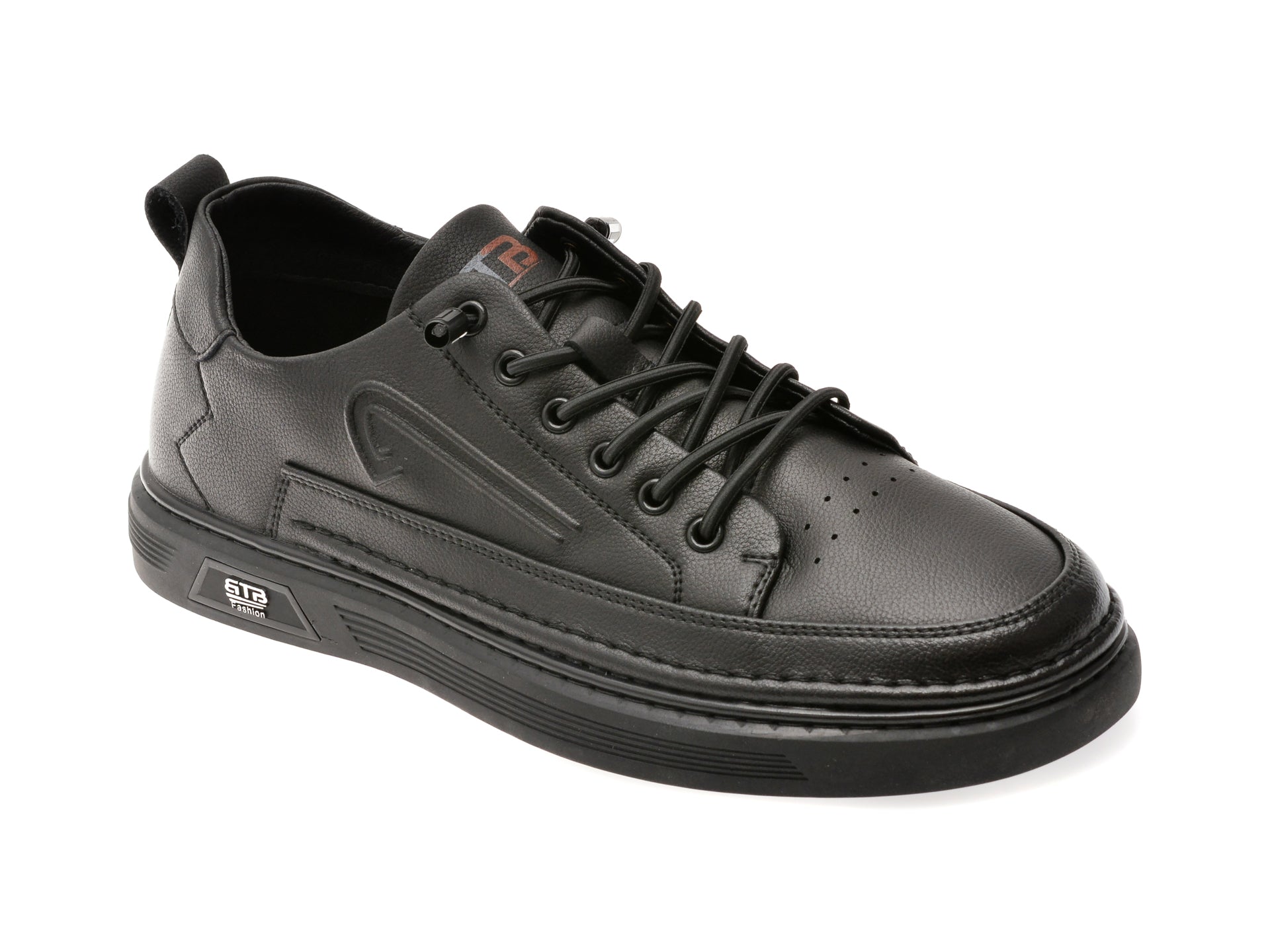 Pantofi sport BITE THE BULLET negri, TB78611, din piele naturala