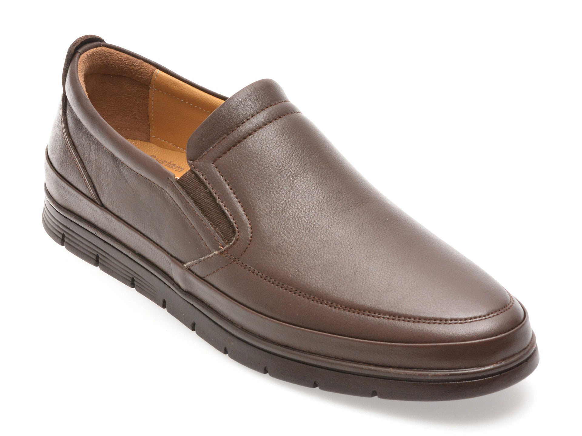 Mocasini BITE THE BULLET maro, SH750, din piele naturala