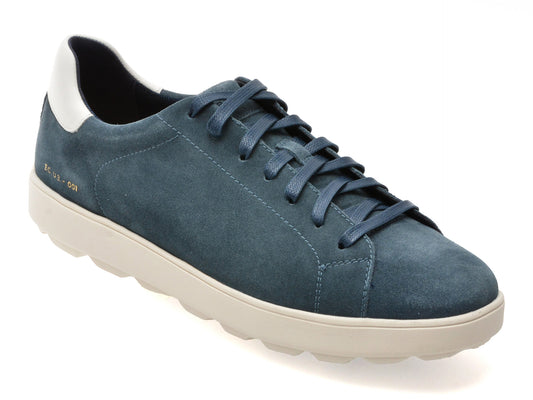Pantofi sport GEOX albastri, U45GPC, din piele intoarsa