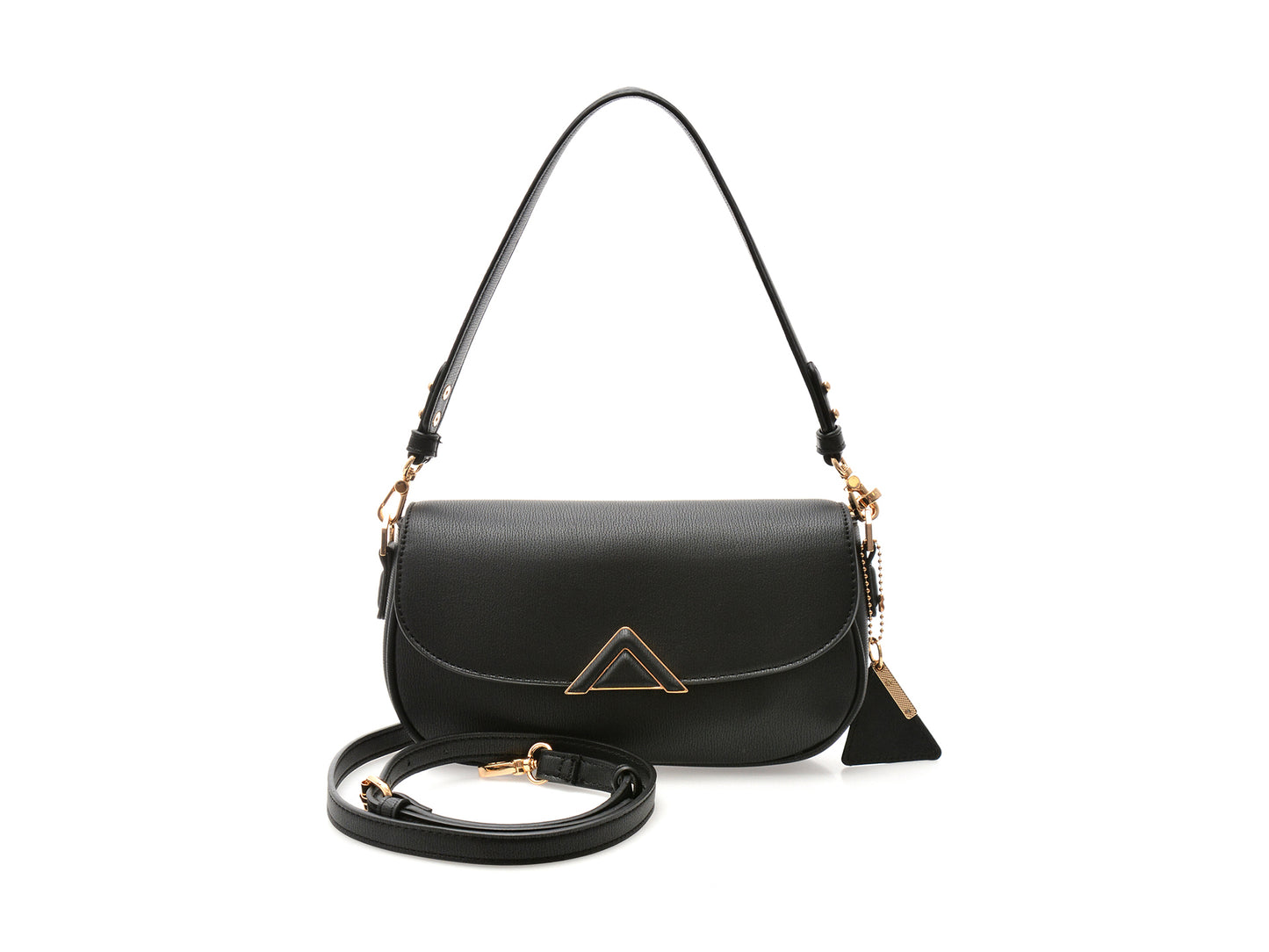 Geanta ALDO neagra, LUXESHOULDER 001, din piele ecologica