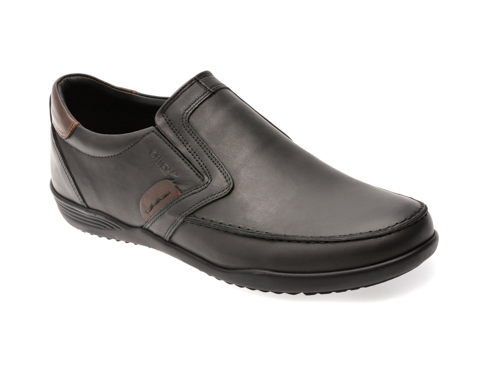 Pantofi OTTER negri, 220, din piele naturala
