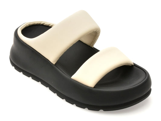 Papuci GRYXX bej, 53035, din piele ecologica