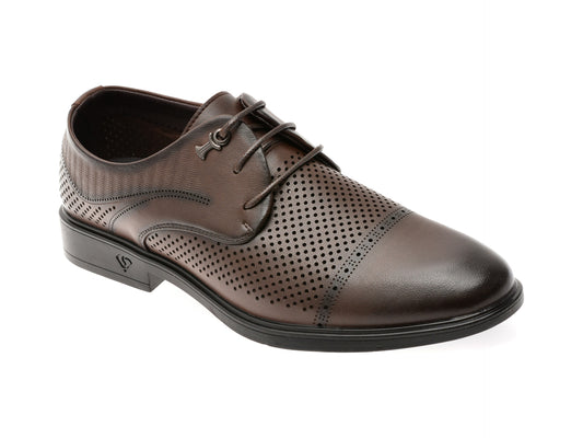 Pantofi eleganti BITE THE BULLET maro, T8503, din piele naturala