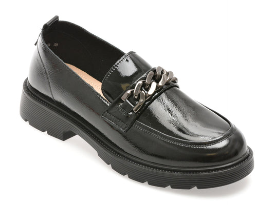 Mocasini GRYXX negri, 911, din piele naturala lacuita