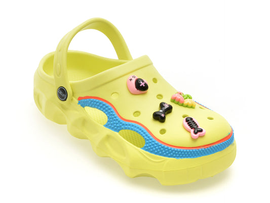 Papuci SELECTION KIDS verzi, 3039, din pvc