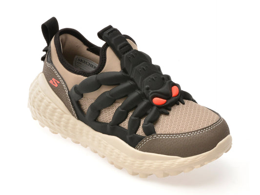 Pantofi sport SKECHERS gri, MONSTER, din material textil