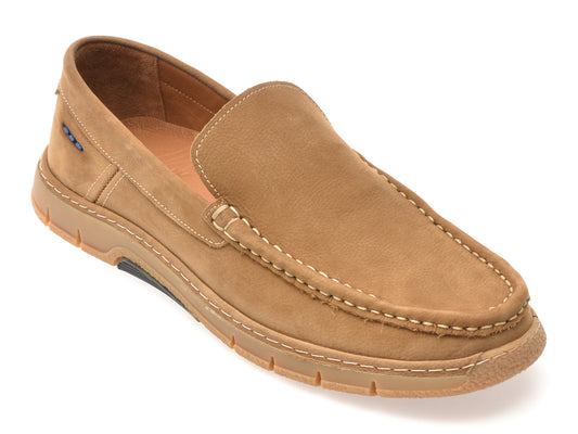 Mocasini GRYXX maro, M25Y16, din nabuc