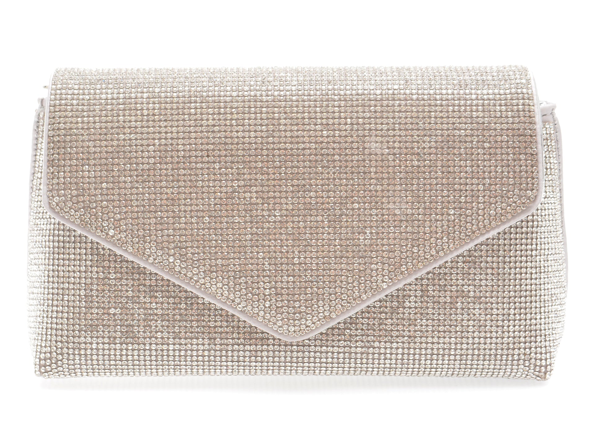 Geanta ALDO argintie, BLINGITA 973, din material textil