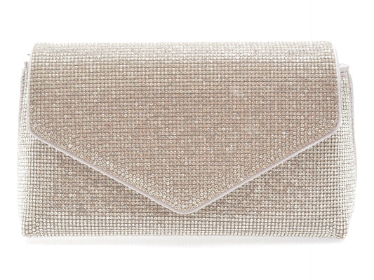 Geanta ALDO argintie, BLINGITA 973, din material textil
