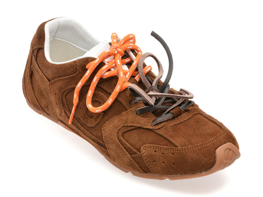 Pantofi sport GRYXX maro, 1G41S, din piele intoarsa