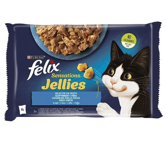 Felix Sensations Jellies Multipack, Peste, 4 x 85 g