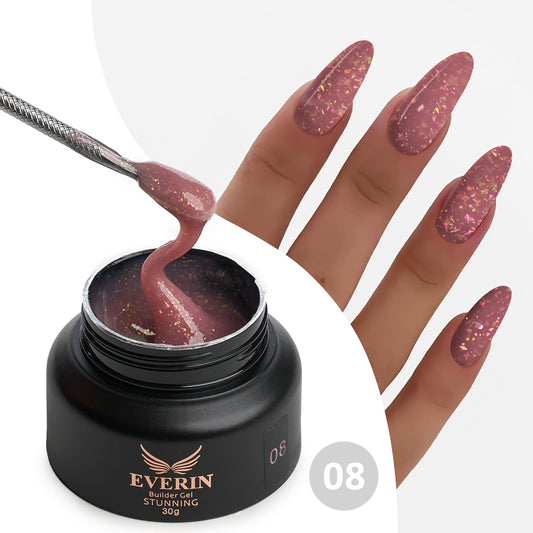 Gel Constructie Everin Stunning Paiete Holographice- 08 - Stn-02 - Everin