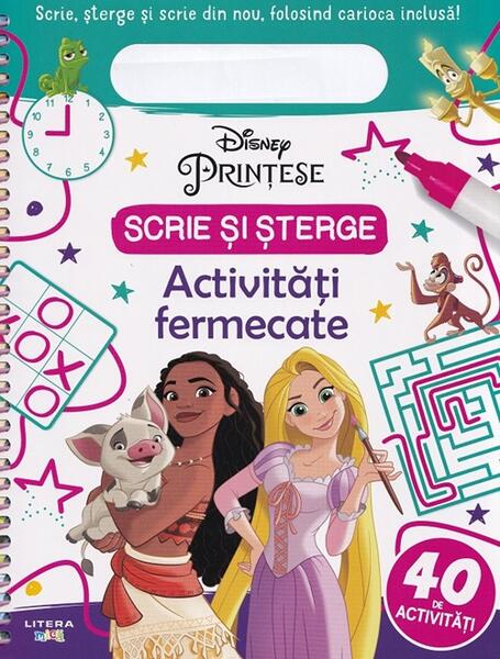 Disney Prințese. Scrie și șterge. Activități fermecate - Disney - Litera mică