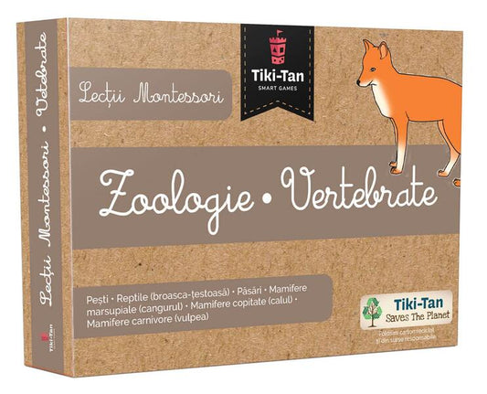 Lecţii de zoologie: Vertebrate. Lecții Montessori - Board book - Gama