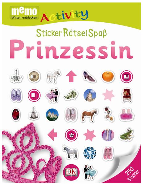 Memo Activity. Prinzessin. StickerRätselSpaß - Paperback brosat - *** - DK Publishing (Dorling Kindersley)