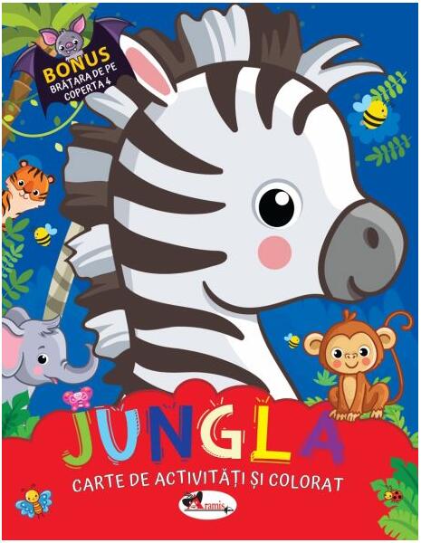 Jungla. Carte de colorat cu activități - Dreamland Publications - Aramis
