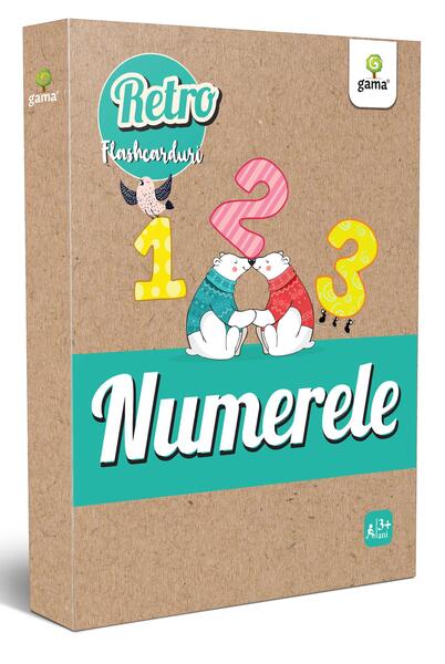 Numerele. Retro Flashcarduri - Board book - Gama