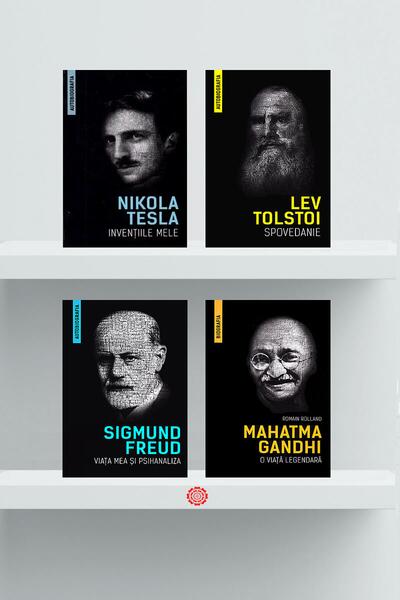 Pachet Colecția Autobiografia - Henry Ford, Lev Tolstoi, Mahatma Gandhi - Herald