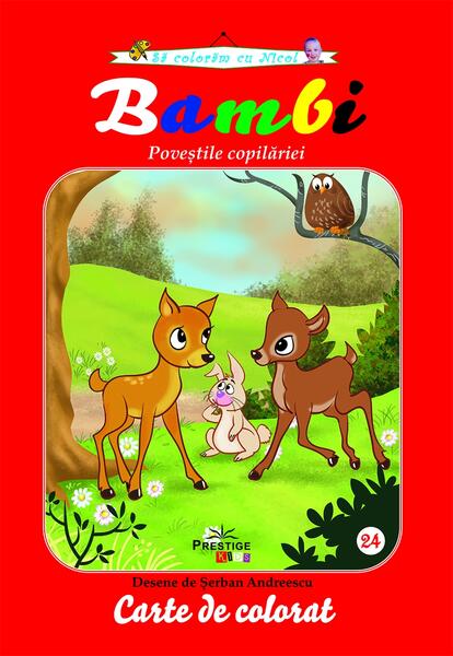 Bambi. Carte de colorat - Şerban Andreescu
