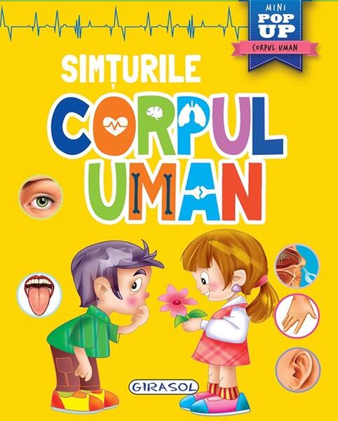 Mini pop-up: Corpul uman. Simțurile - Girasol