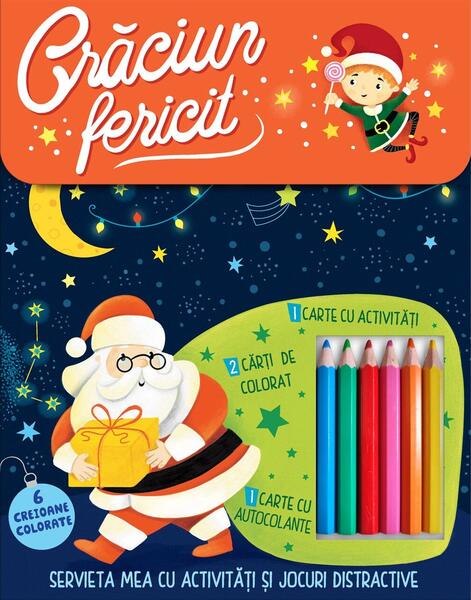 Crăciun fericit - Servieta mea cu activități și jocuri distractive - Mimorello