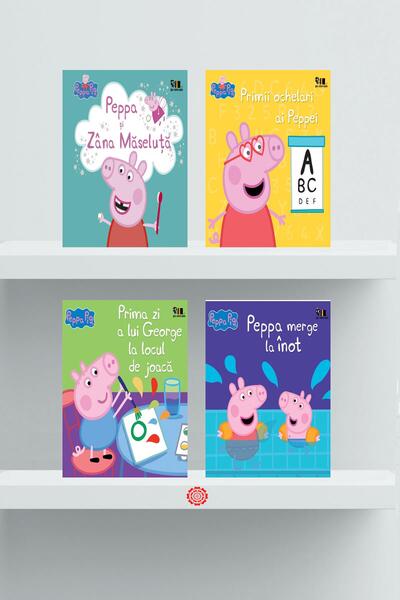 Pachet Aventuri cu Peppa Pig (Incomplet) - Mark Baker, Neville Astley - Vlad și Cartea cu Genius